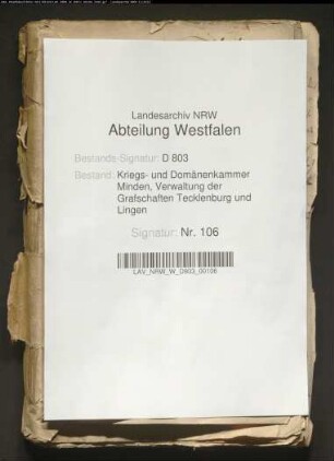 Reparatur der Gebäude auf dem königlichen Vorwerk Habichtswalde