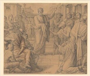 Paulus lehrt auf dem Richtplatz zu Athen