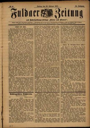 Ausgabe vom Freitag, den 26. Februar 1897.