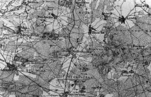 Senftenberg-Hosena. Topographische Karte vom Preußischen Staate, Bl. 250 Hoyerswerda, aufgen. 1846, Nachträge 1862