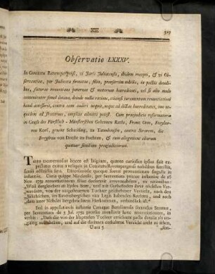 527-539, Observatio LXXXV