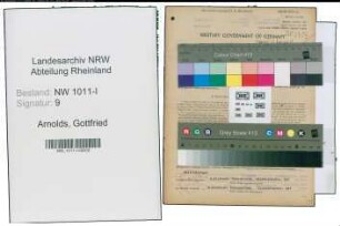 Entnazifizierung Gottfried Arnolds , geb. 27.02.1903 (Kaufmaennischer Angestellter)