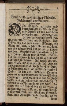I. Beicht- und Communion-Gebethe.