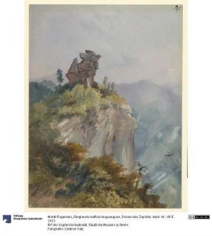 Berglandschaft bei Anguangueo, Felsen des Zopilote