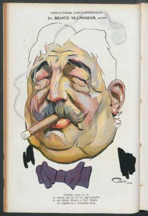 Sr. Benito Villanueva : Caricaturas contemporáneas