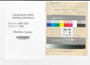Entnazifizierung Gustav Blaenker , geb. 19.04.1895 (Werkmeister)