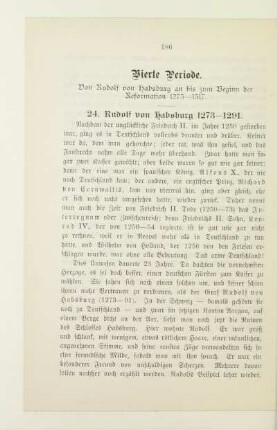 Vierte Periode. Von Rudolf von Habsburg bis zum Beginn der Reformation, 1273-1517