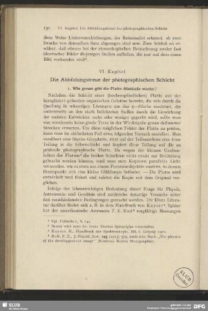 VI. Kapitel, Die Abbildungstreue der photographischen Sicht
