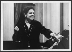 Sieglinde Goßmann : Portrait der Opernsängerin Sieglinde Goßmann im Apollo-Saal der Staatsoper Berlin