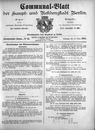 1884,12: No. 12, 23. März 1884