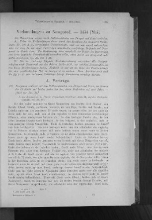 Verhandlungen zu Nowgorod. - 1434 (Mai).