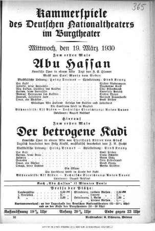 Der betrogene Kadi