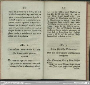 No. 3. Dritte fäschliche Behauptung (das mir vorgeworfene Stillschweigen betreffend)