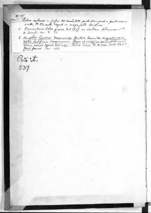 Commentarii della guerra de Venezia con sultan Solimano (1537-39) - BSB Cod.ital. 537
