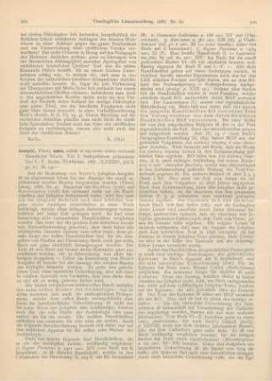 499-501 [Rezension] Niese, Benedictus (Ed.), Flavii Iosephi opera. Vol. I. Antiquitatum iudaicarum libri I - V