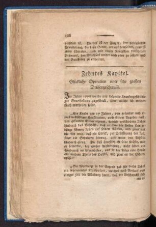 Zehntes Kapitel. Glückliche Operation einer sehr großen Drüsengeschwulst