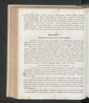 Observatio I. Paralysis musculi serrati antici majoris.