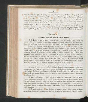 Observatio I. Paralysis musculi serrati antici majoris.
