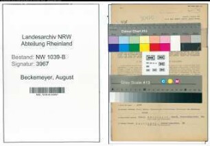 Entnazifizierung August Beckemeyer , geb. 05.12.1903 (Schuhmacher)