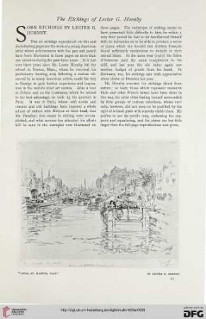 46: Some etchings by Lester G. Hornby