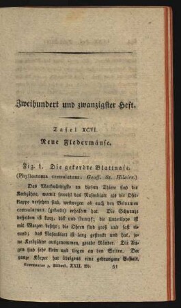 Zweihundert und zwanzigster Heft.