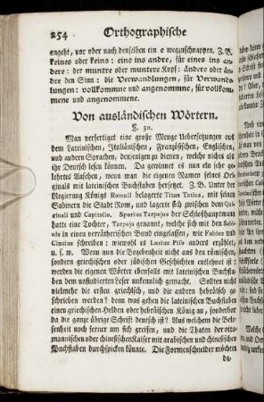 Von ausländischen Wörtern.