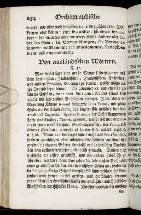Von ausländischen Wörtern.