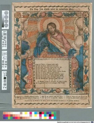 Die Klag Jesu Christi wider die undankbare Welt