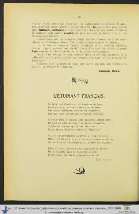 L’étudiant français.