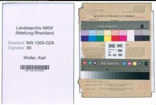 Entnazifizierung Karl Woller , geb. 08.07.1905 (Bahnrat)
