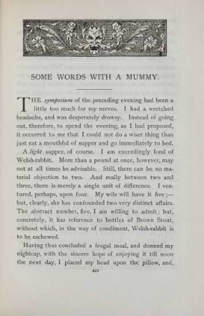 Some words with a mummy