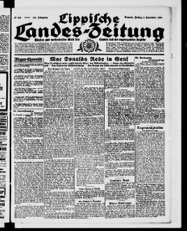 Lippische Landes-Zeitung : ältestes und weitverbreitetes Blatt des Landes und der angrenzenden Bezirke