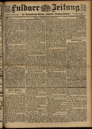 Ausgabe vom Dienstag, den 25. Juli 1899.
