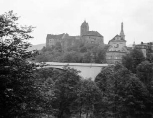 Elbogen, Schloss : Elbogen (Loket/Tschechische Republik). Blick zum Schloss