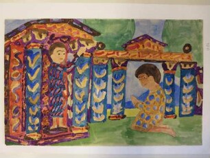 In einem buddhistischen Tempel