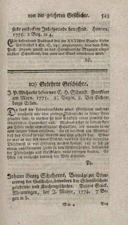 Beyträge zur Erleuterung der Geschichte, besonders der Schwäbischen Kirchen- und Gelehrtengeschichte. St.3.