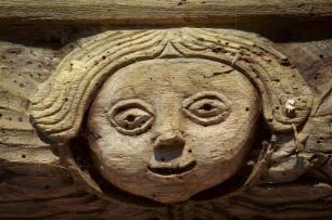 Frankreich. Bretagne. Finistere. Come. Chapelle Saint Come. Dachstuhl. Mitte 17 Jahrhundert