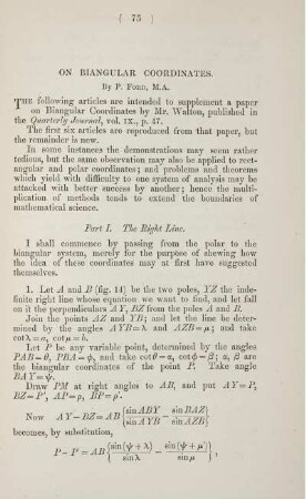 On biangular coordinates.