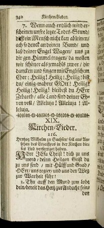XIX. Kirchen-Lieder.