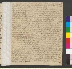 Brief von Goethe, Ottilie von an Goethe, Johann Wolfgang von