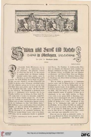 Studien über Barock und Rokoko in Oberbayern, [2]