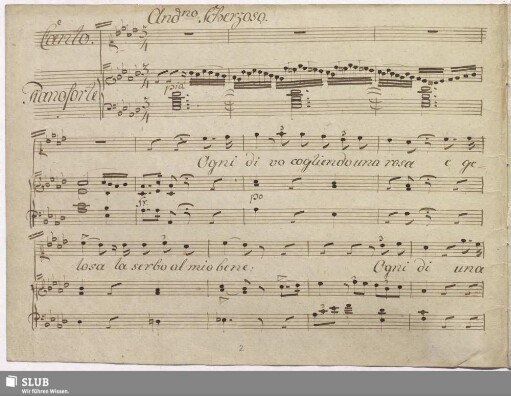 Cavatina: Ogni dì va cogliendo una rosa
