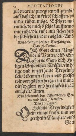 Ein bekentnuß des Allmechtigen Gottes ... Das xii. Capitel.