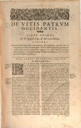Vitae et sententiae Patrum Occidentis
