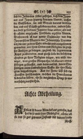 Achte Abtheilung