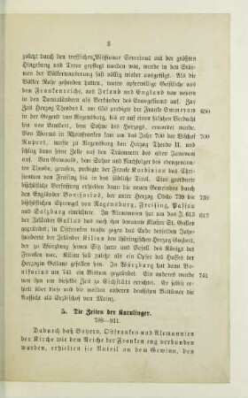 5. Die Zeiten der Karolinger. 788-911