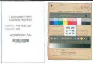 Entnazifizierung Karl Winnemoeller , geb. 27.10.1887 (Gemeindevertreter)