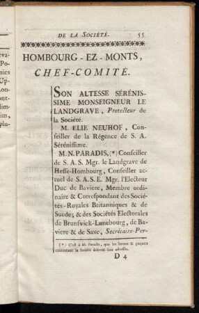 Hombourg-Ez-Monts, Chef-Comite.