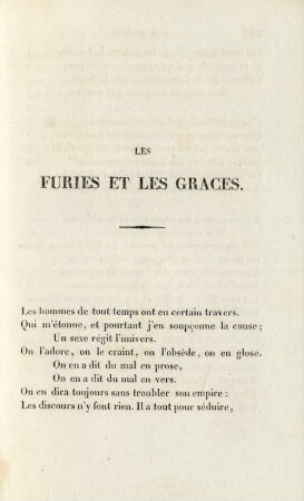 Les Furies et les Graces