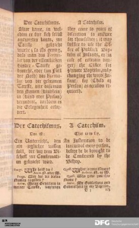 Catechismus/ Catechism.